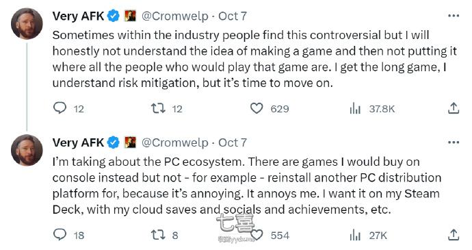 拉瑞安发行总监：PC游戏不上Steam不玩